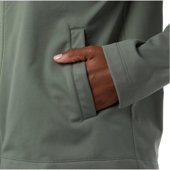 32 Degrees Heat Womens XS Green Full-Zip Hoodie Jacket Softshell a1690 - Picture 4 of 11